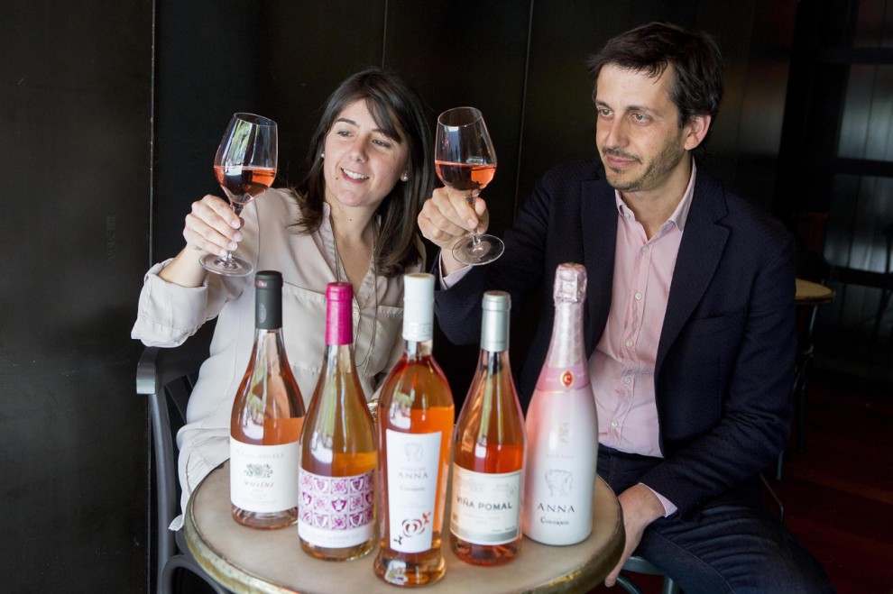 Elisabet Figueras, enòloga de Raimat, i Guillem Graell, Director de Marketing del Grup Codorníu Raventós