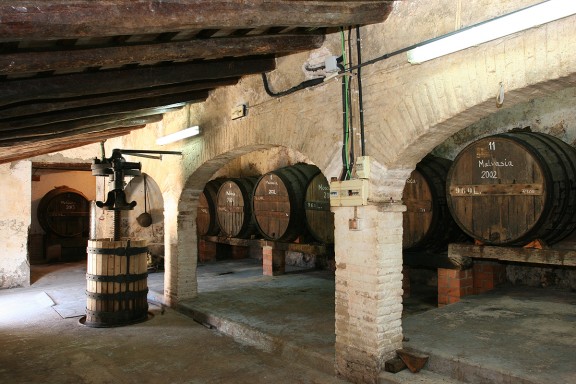 Celler de la malvasia, a l'Hospital Sant Joan Baptista de Sitges