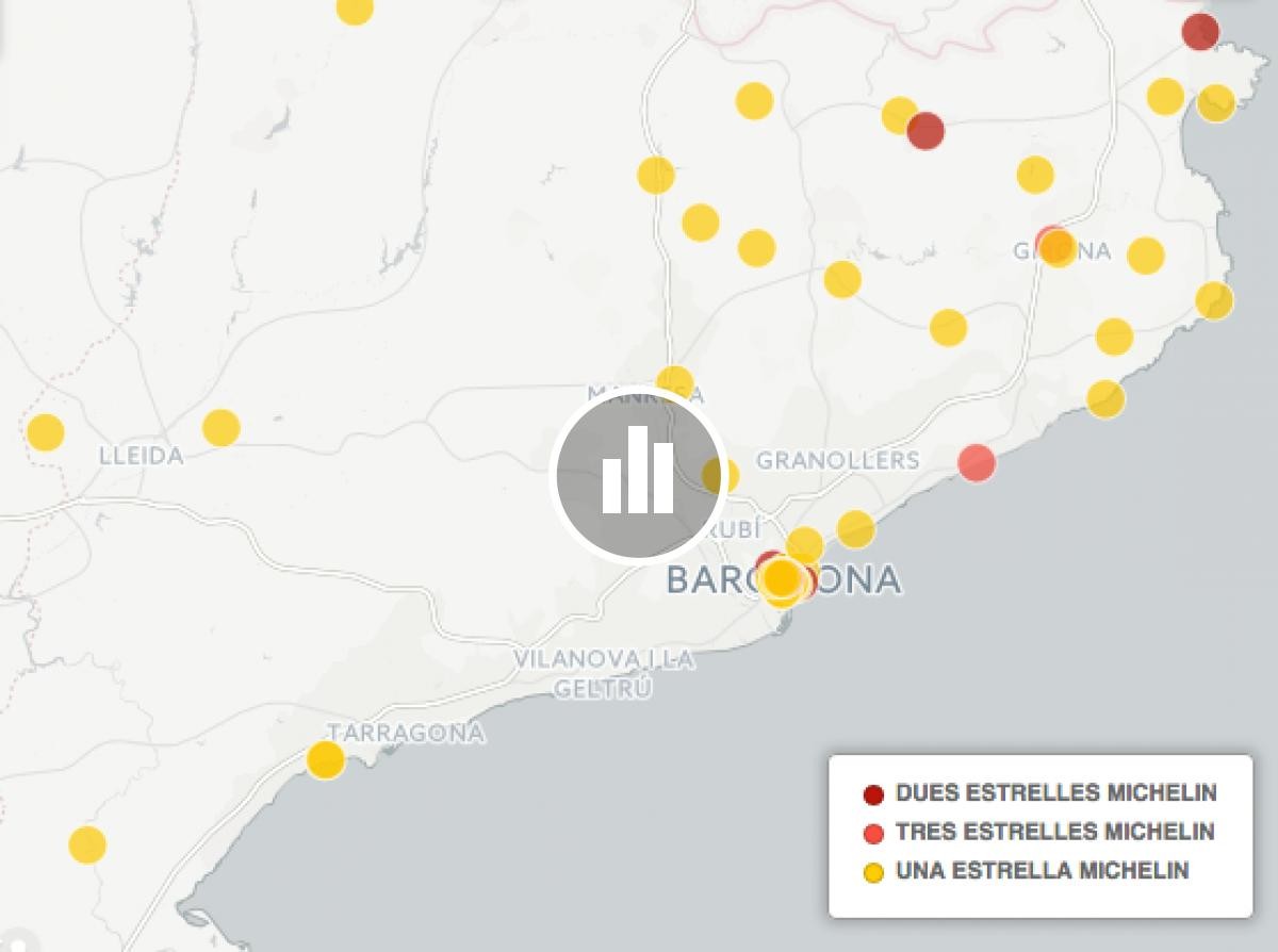 Mapa: de les estrelles Michelin