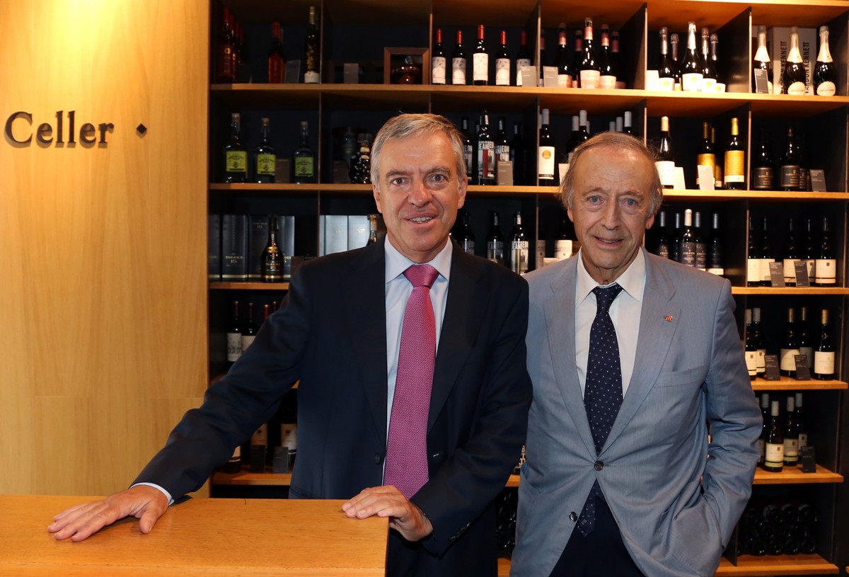 José Donoso, director general de l'UNEF i Miguel Torres, president de Cellers Torres