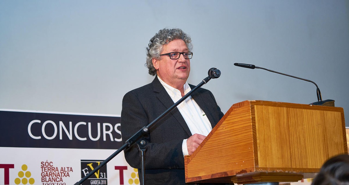 Pere Bové, President del Celler Cooperatiu de Gandesa, durant la presentació del Centenari