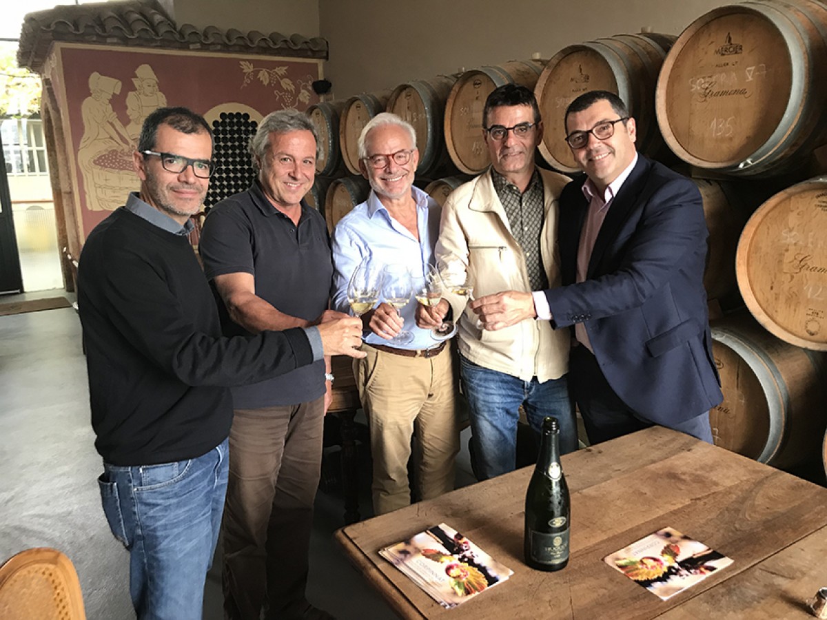 D'esquerra a dreta, Ton Mata, Joan Huguet, Xavier Gramona, Xavi Nadal i Toni de la Rosa