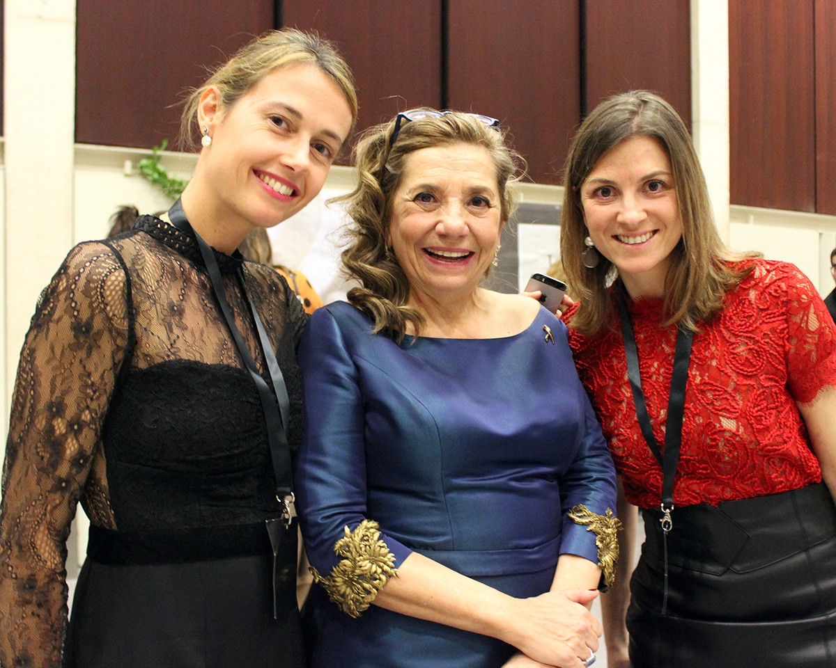 La Directora de Màrketing de Vallformosa, Jana Vives, Isona Passola i la CEO de Vallformosa, Marta Vidal