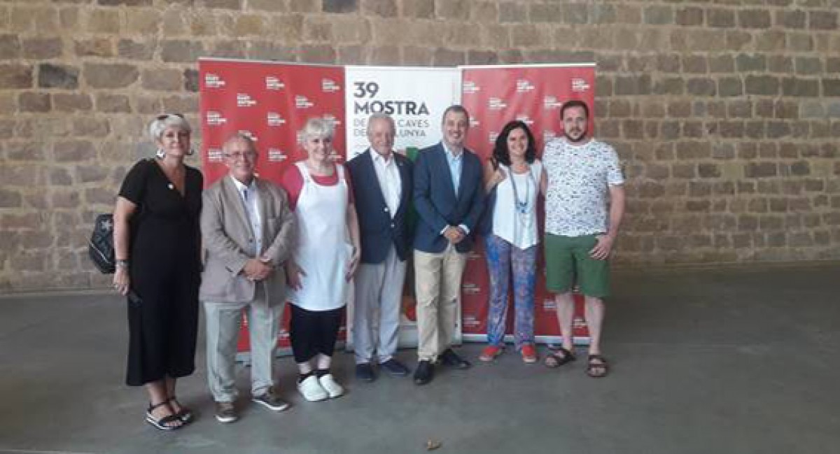 Xavi Ayala, impulsor de Vi per Vida, Salvador Puig, Director general de l’INCAVI, Jaume Collboni, Primer tinent d’alcalde de Barcelona, Silvia Beinaiges, cap de comunicació de l’IRB Barcelona