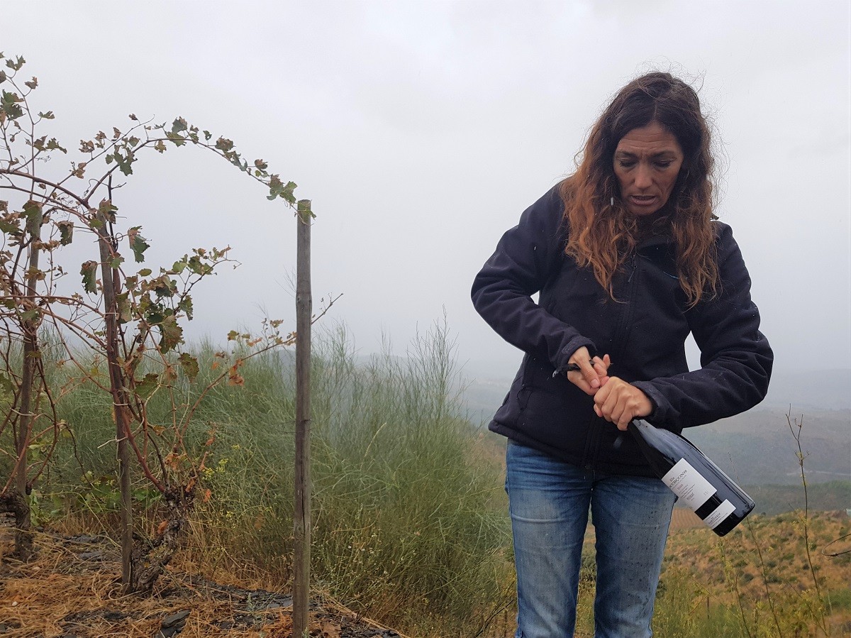 Sara Pérez a la finca Els Escurçons.