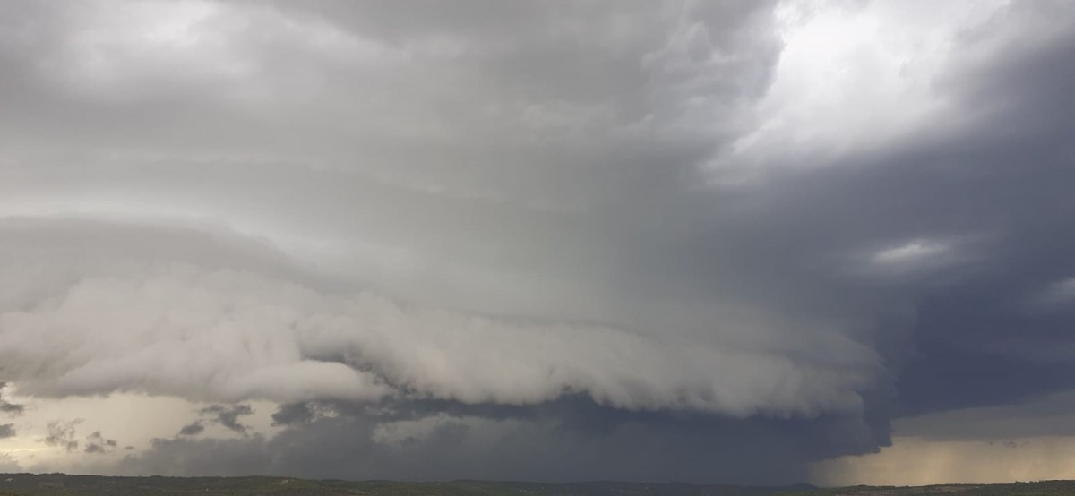 El cel d'ahir, just abans de la tempesta.