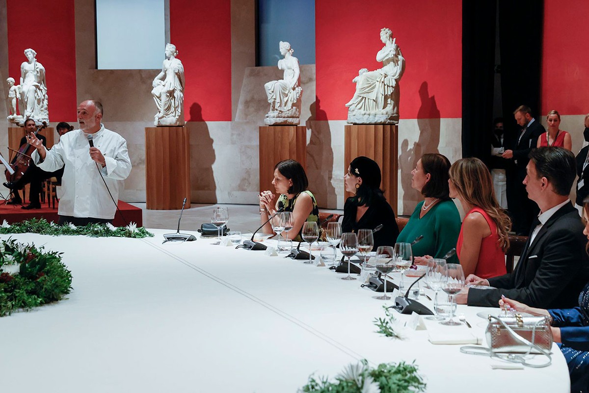 El xef José Andrés ha estat l'encarregat del menú