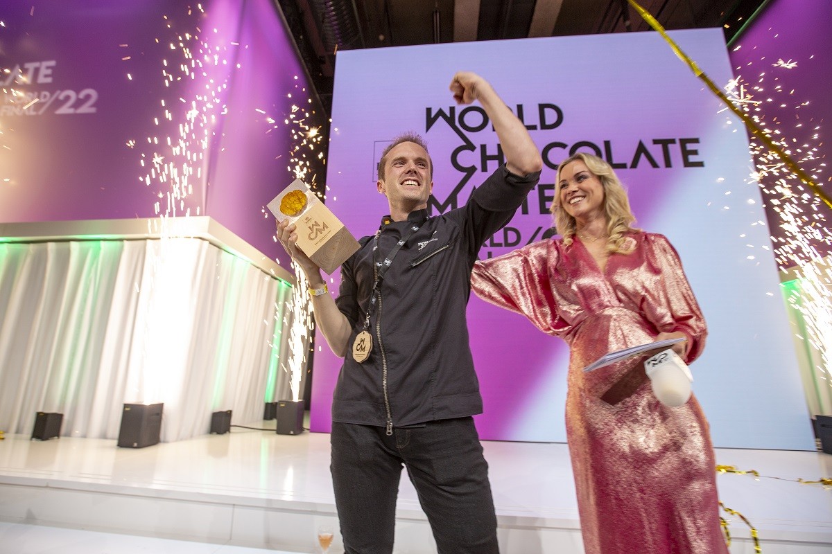 Lluc Crusellas, a l'edició del World Chocolate Masters de 2021