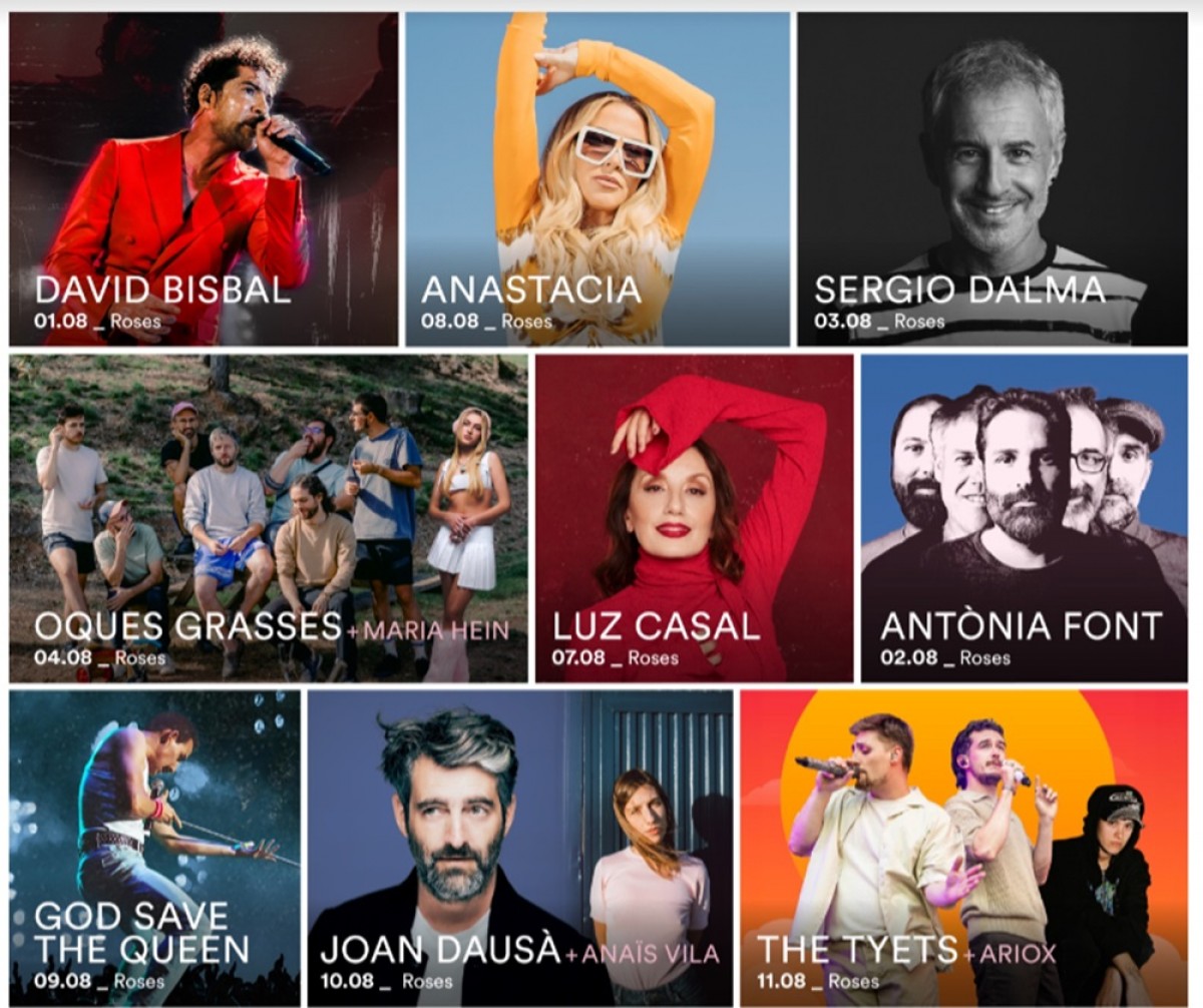 Artistes que actuaran a la Citadella