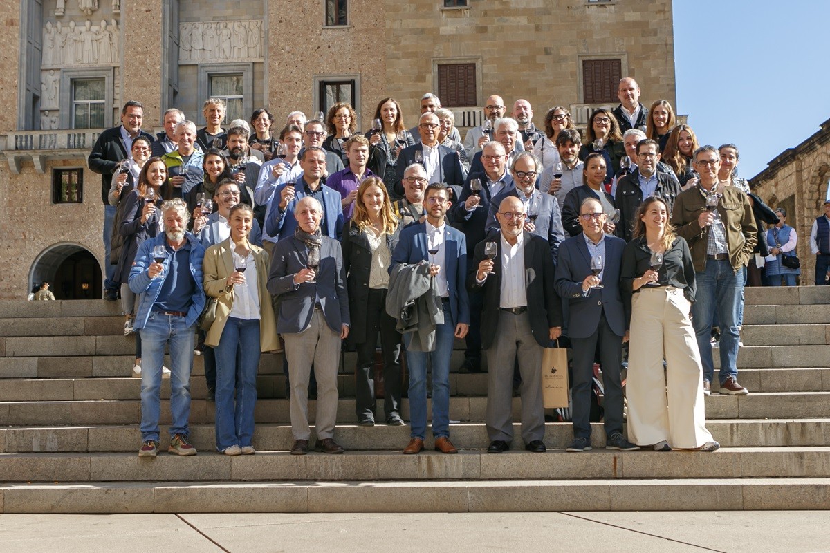 Assistents a la trobada de la DO Pla de Bages a Montserrat