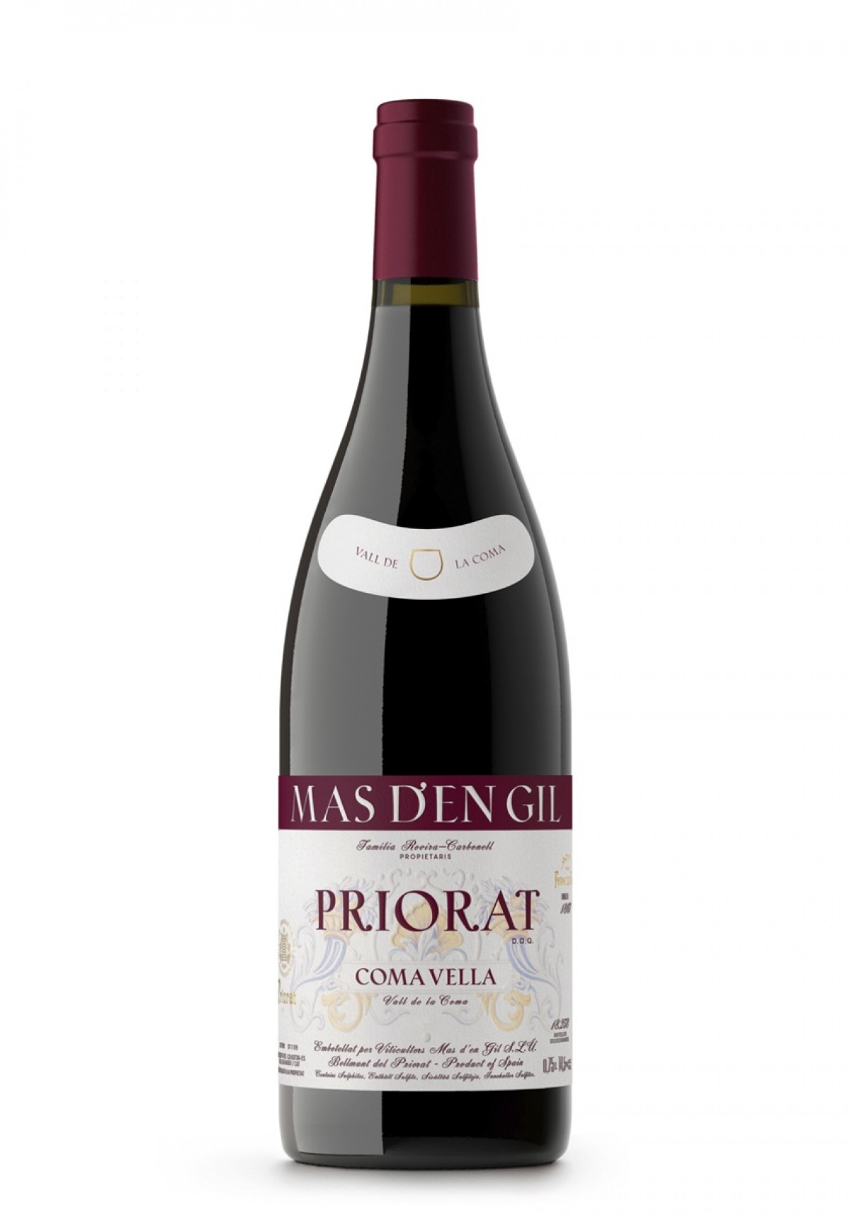 El Coma Vella envelleix en foudres i barriques de roure francès, amb criança en ampolla de 3 anys