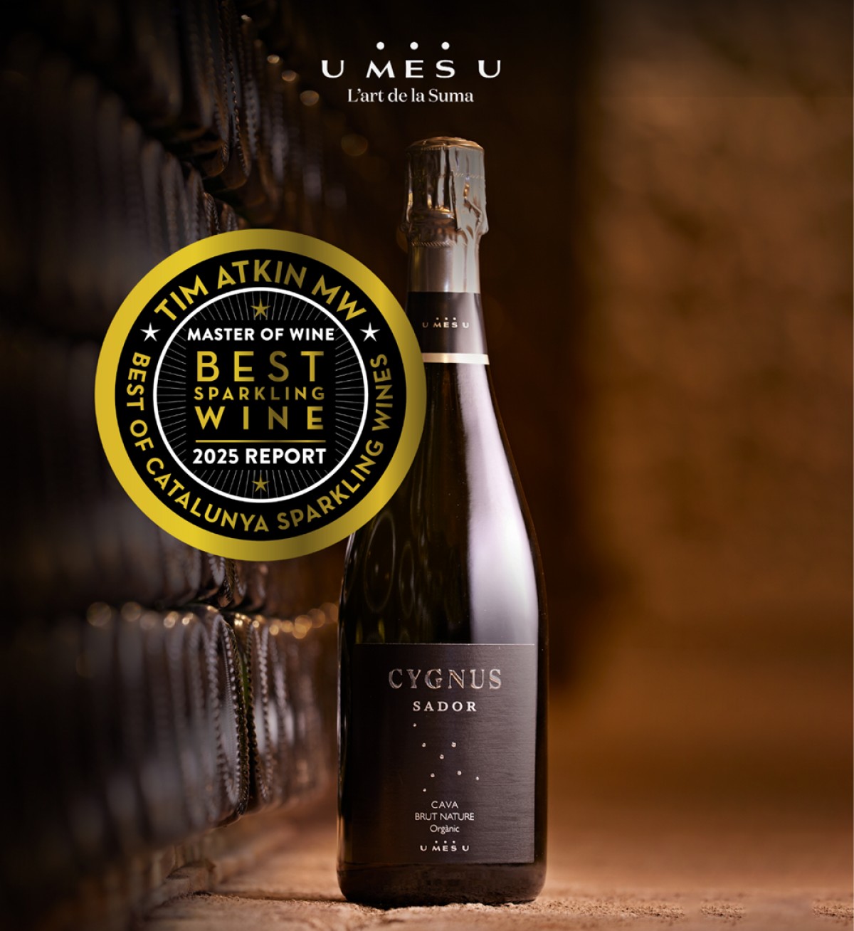 Cygnus Sador d’U MES U, el millor escumós català de 2025 en la categoria Entry Level segons Tim Atkin MW