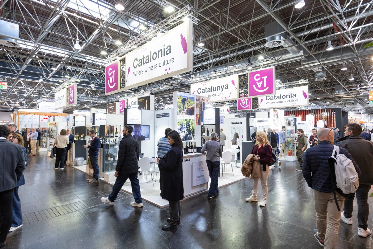 Expositors de Catalunya a la fira internacional PROWEIN a Dusseldorf.