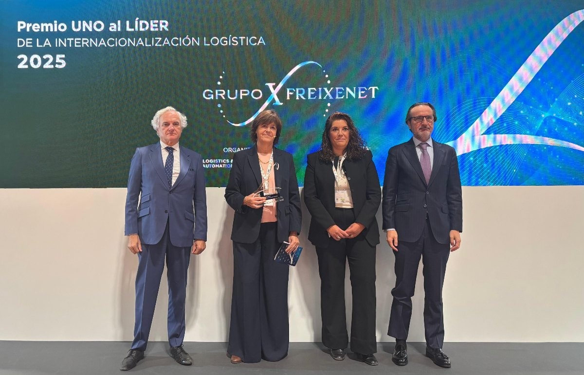Cristina Durán, directora de Logística del Grup Freixenet, va recollir el premi UNO.