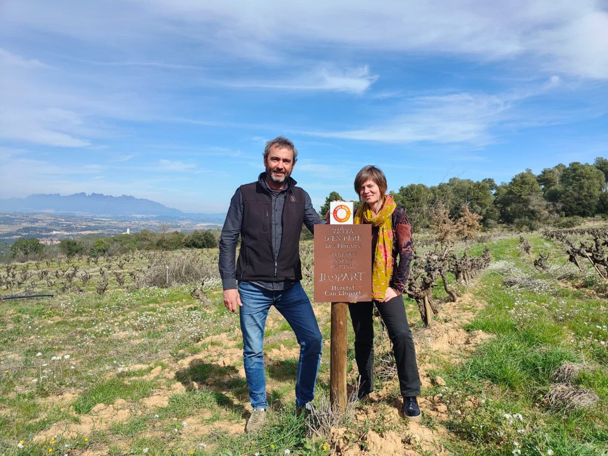 Pere Llopart, director tècnic de Llopart, i Soazig Darnay, coordinadora del segell Fire Wine
